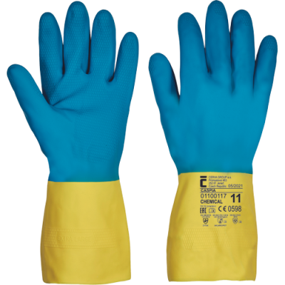 chemické rukavice caspia